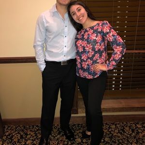 LOFT Black Curvy Trousers